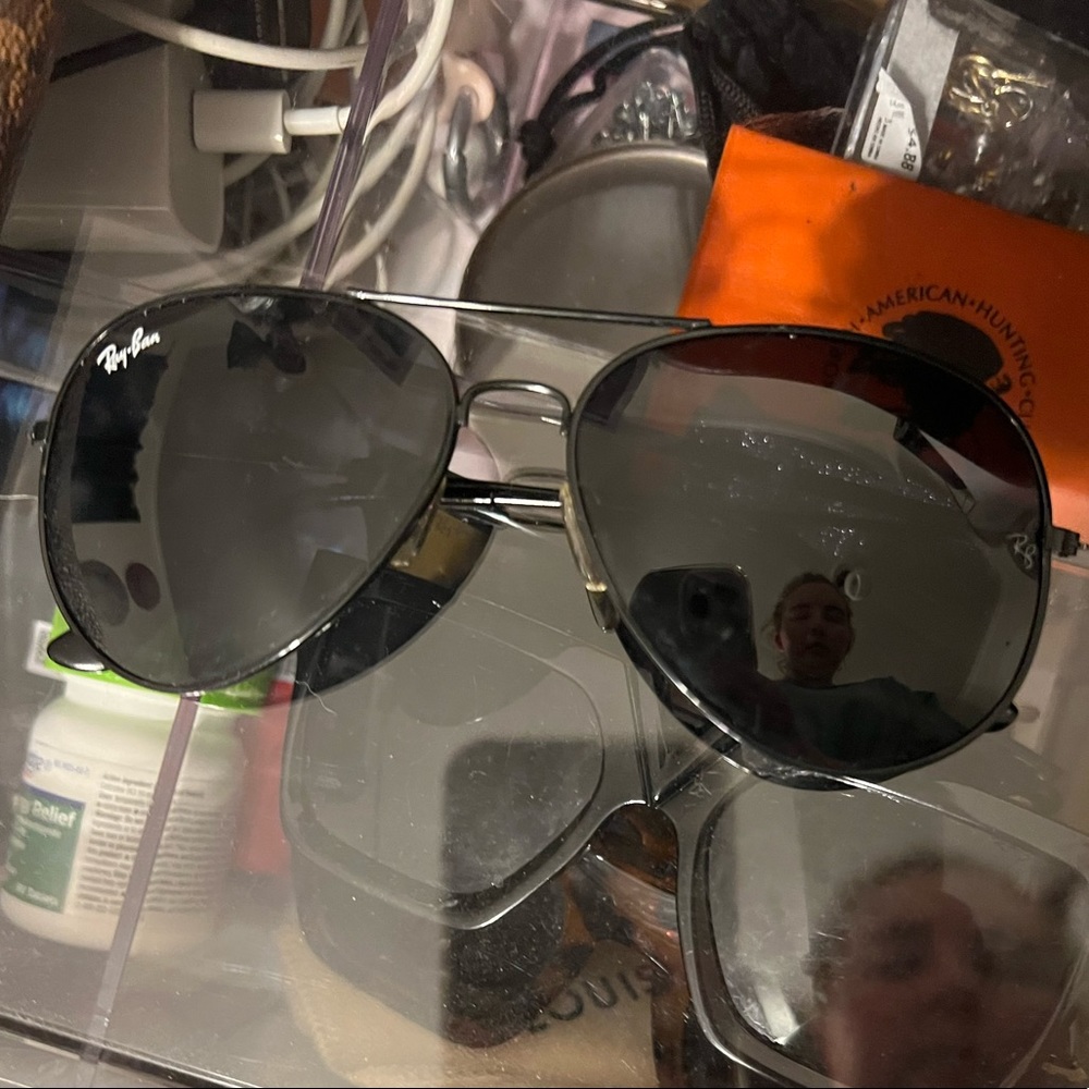 Ray ban black aviators